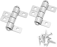 ITROLLE 2PCS 360° Torque Friction Hinges - Durable Alloy Positioning Hinges for Laptops, Monitors, Cabinets (31x29mm)