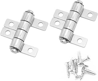 ITROLLE 2PCS 360° Torque Friction Hinges - Durable Alloy Positioning Hinges for Laptops, Monitors, Cabinets (31x29mm)