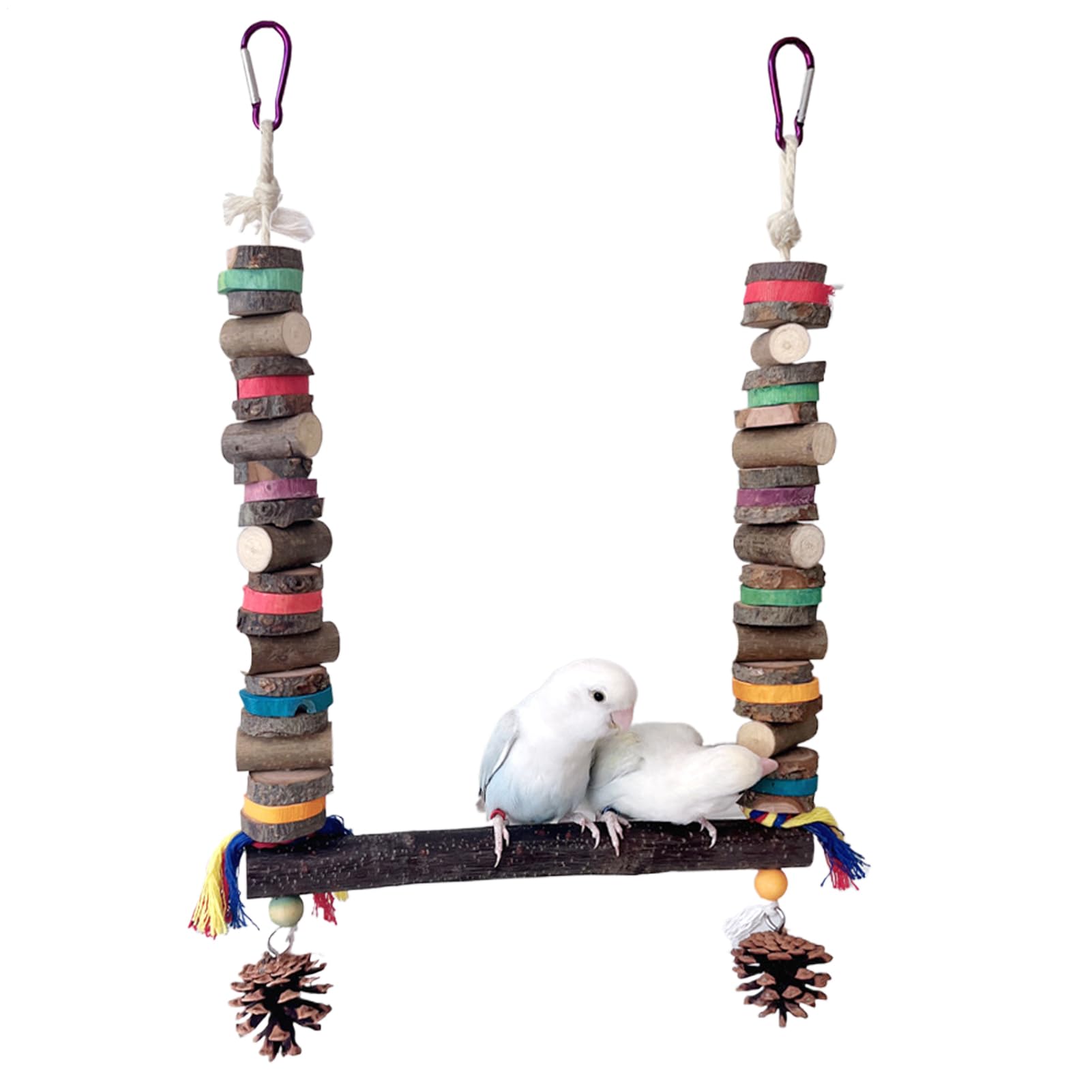 Bird Swings - Cockatiel Cage Chewing Toy | Claw-Grinding Perch | Bird Cage Chewing Swing Perches for Indoors and Outdoors Parrot Toy