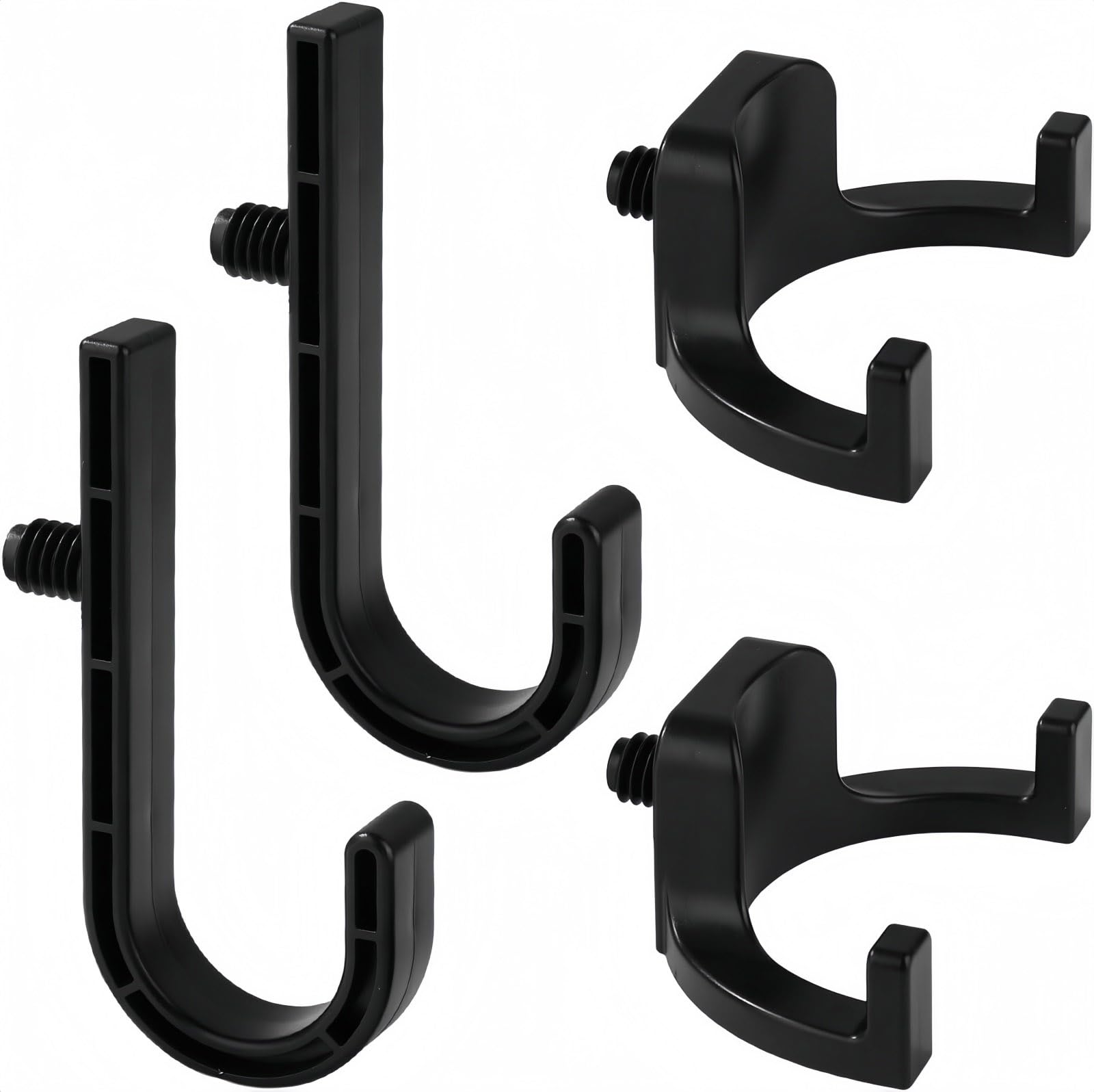 GHYTRIGEN 4 Pcs Storage Shed Hooks for Suncast/Craftsman,J/U-Shaped Tool Hook Suncast Shed Accessories,Storage Shed Shelves Accessories for Organizing Tool, Ladders, Bulk Items