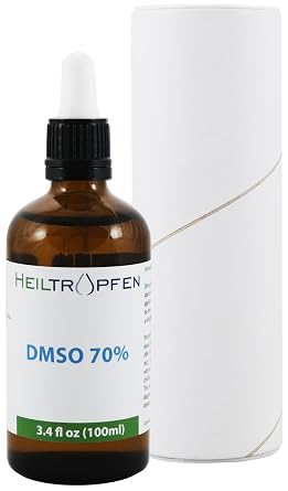 70% DMSO - Pharmaceutical Grade Ingredients | Third-Party Tested | Dimethyl sulfoxide Liquid 3.4 Oz - 100 ml | High Purity | Low Odor | DMSO Liquid 70/30 | Heiltropfen