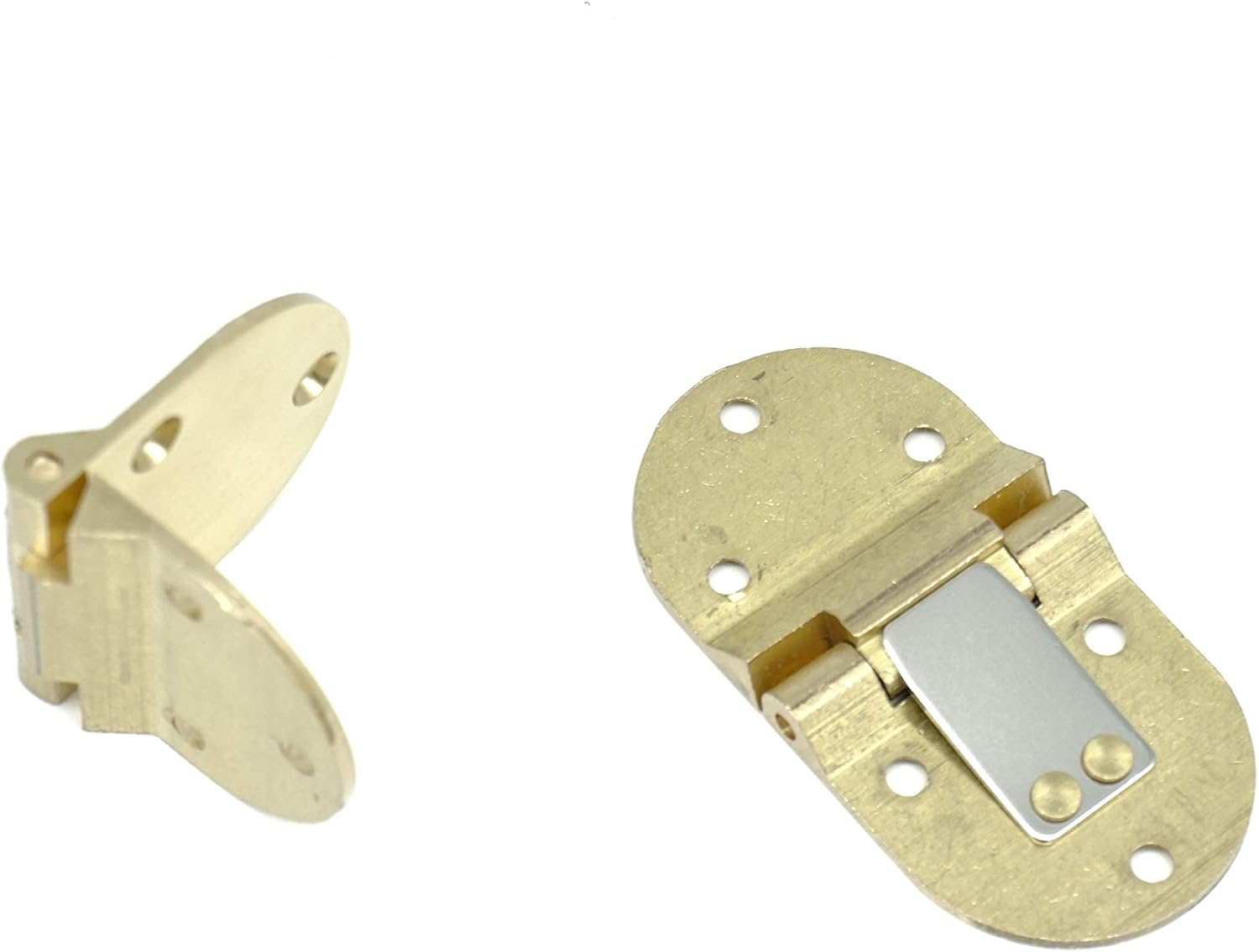 Butler Tray Hinge, 2 7/8" X 1 1/2" Lacquered Solid Polish Brass, 2 Hinges