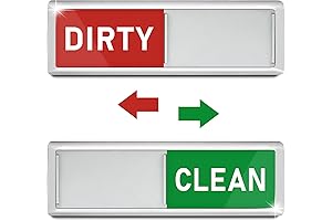 Dish Washer Label Clean Dirty Sign Magnet