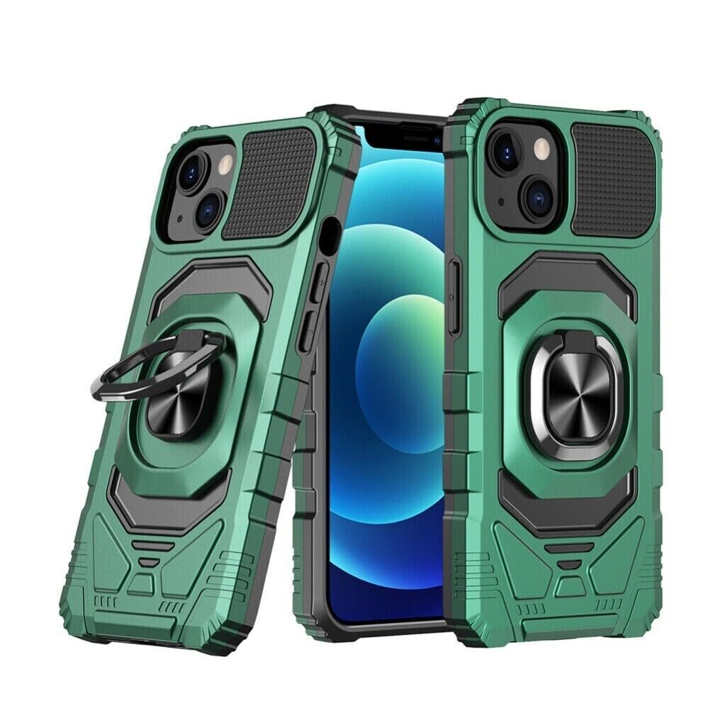Coque rigide iPhone 17 Pro silicone antichoc vert foncé avec finition premium mate texturée