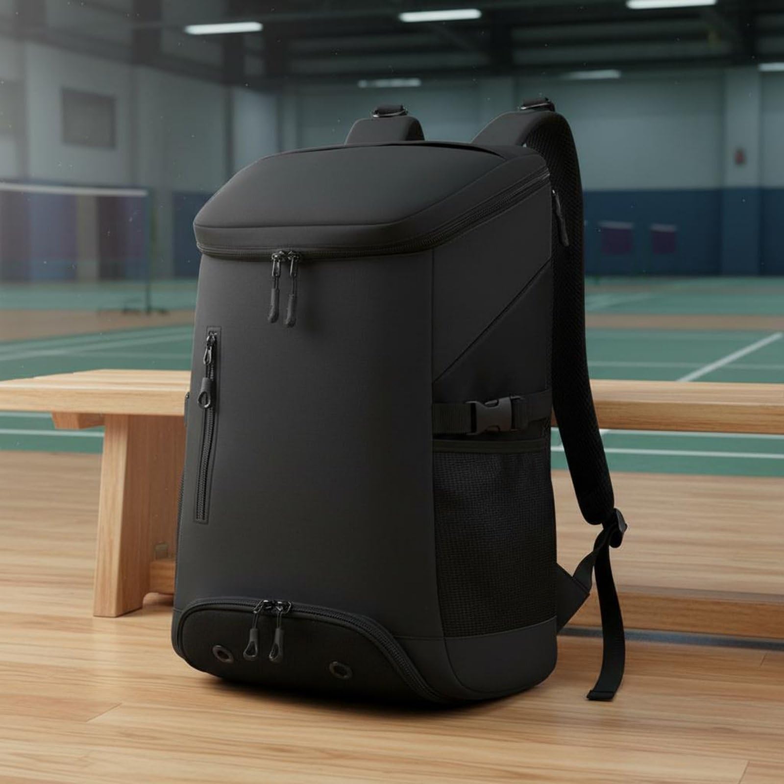 Estuche para Raquetas de Bádminton Mochila Deportiva Bolsa Funda Organizador Almohadillada con Compartimento para Raquetas Bolsillo Ventilado para, Rosado, Rosa