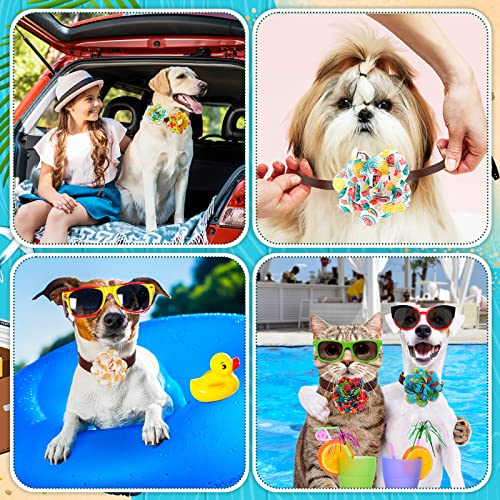 Sanwuta 100 Pcs Dog Collar Flowers Charms for Summer Hawaiian Pet Flower Collar Bow Ties Seasonal Dog Accessories Slides Attachment for Small Medium Large Dogs Cat Puppy Bows Grooming Supplies Cucciolini Doodles Sanwuta 100 pcs dog collar flowers charms for summer hawaiian pet flower collar bow ties seasonal dog accessories slides attachment for small medium large dogs cat puppy bows grooming supplies cucciolini doodles