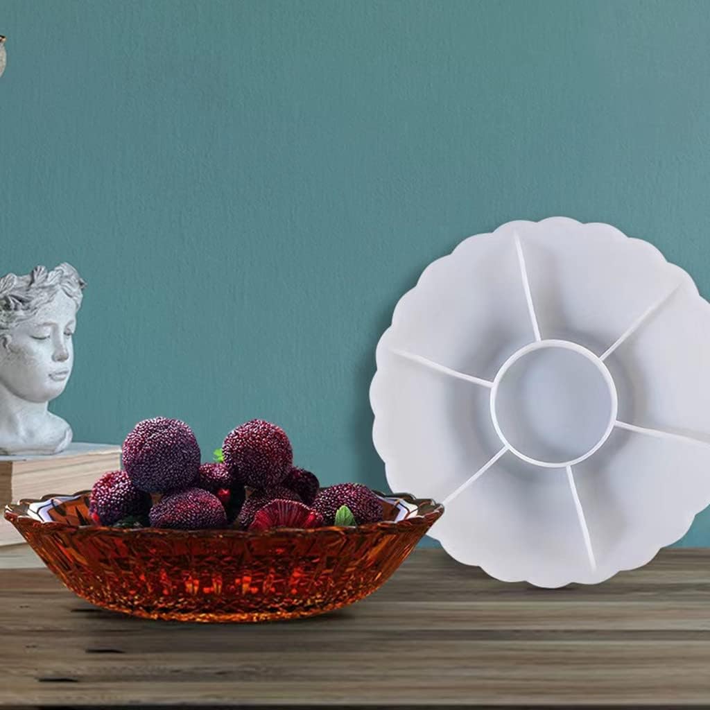 Bowl Resin Molds,Fruit Storage Tray Epoxy Resin Casting Molds, Bowl Silicone Mould for Fruit Plate, Jewelry Dish, Home Decoration