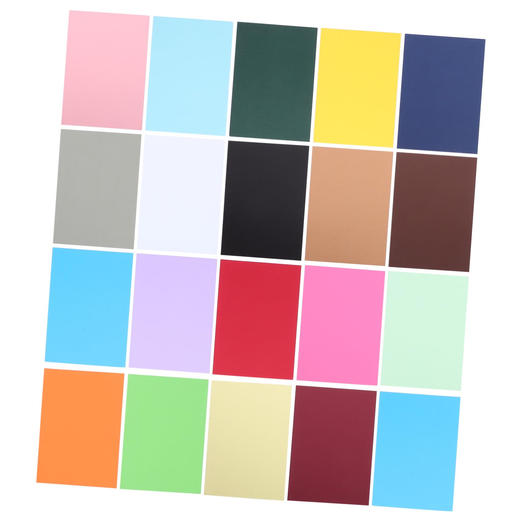 100 feuilles Papier Cartonné Multicolores pour Dessin DIY Origami Matériaux Créatifs Garçon Fille et Loisirs