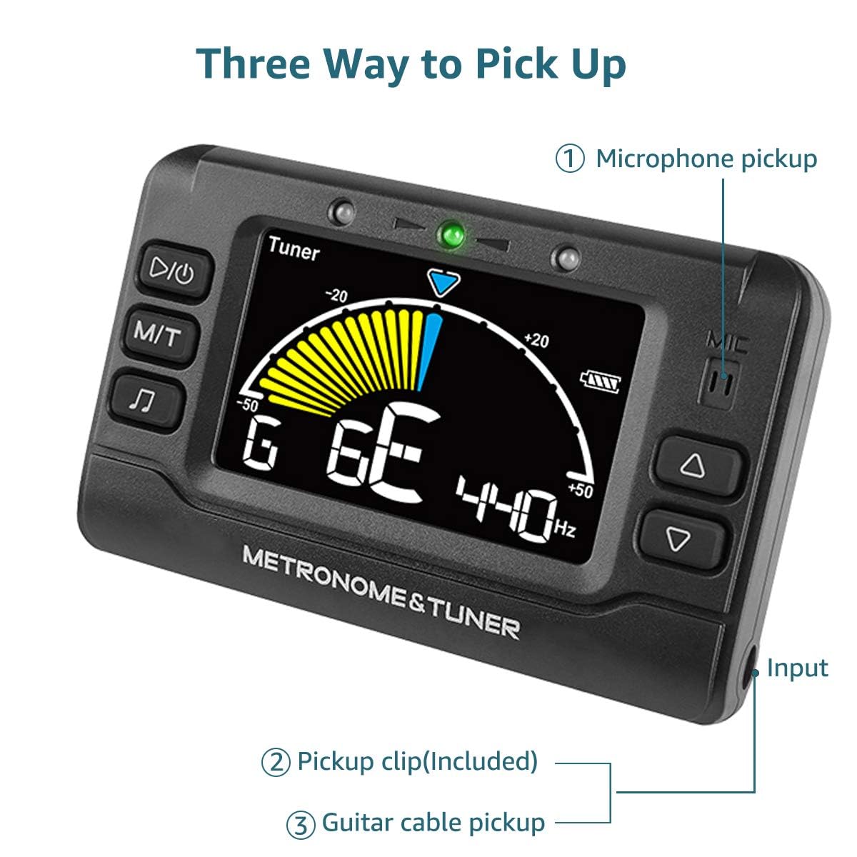 Wegrower Ricaricabile 3 In 1 Digitale Metronomo Tuner Tone Generator