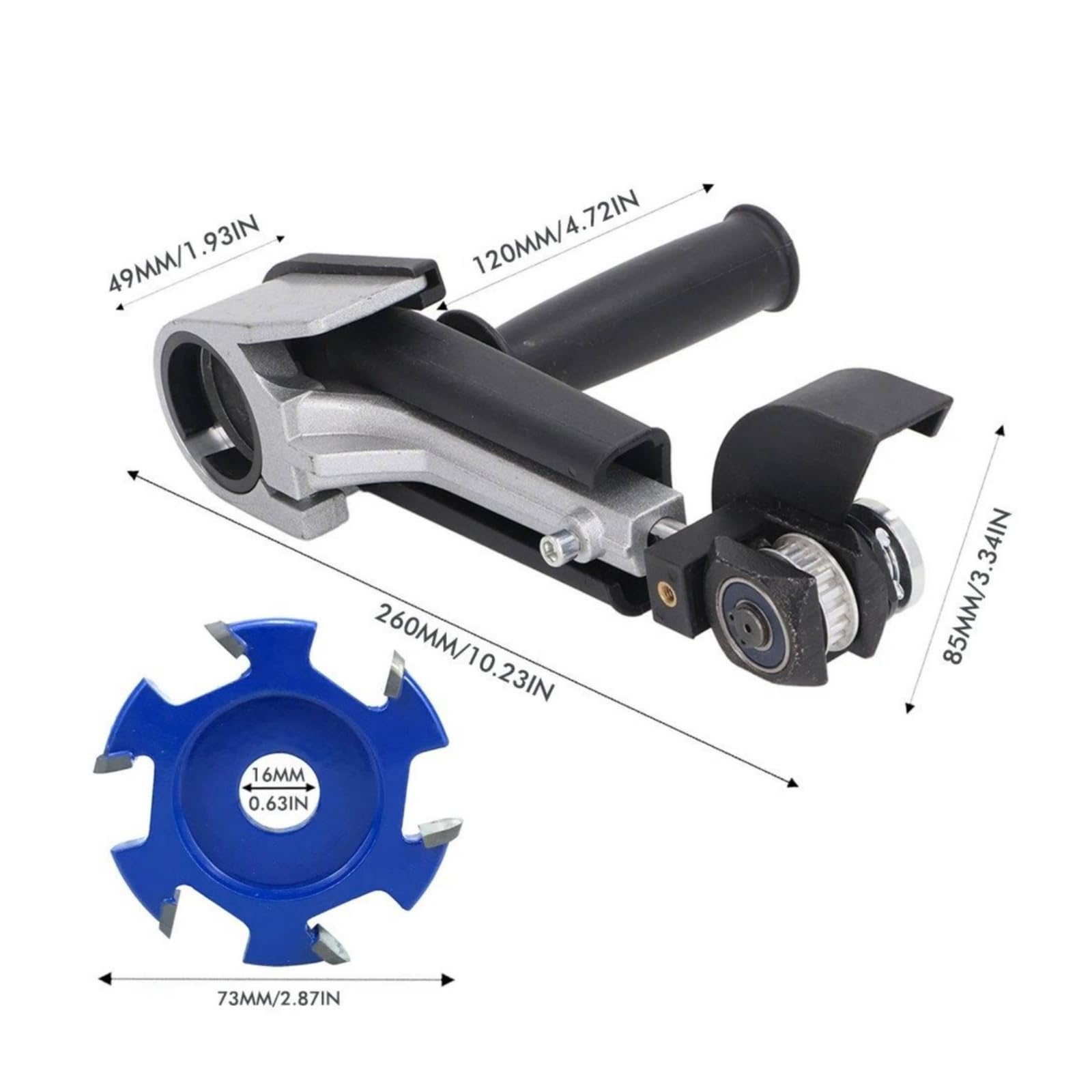 Adaptador Amoladora con Disco Corte Versátil Adaptador Amoladora Multifuncional Herramienta para Taller, M10