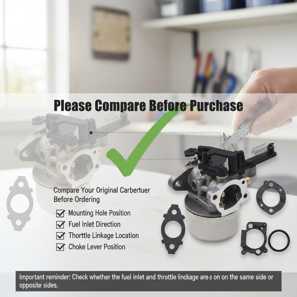 Carburetor, for Lawn Mower, Compatible with Troy Bilt specific engines, Replaces 2700-3000PSI, 190CC, TB350-XP