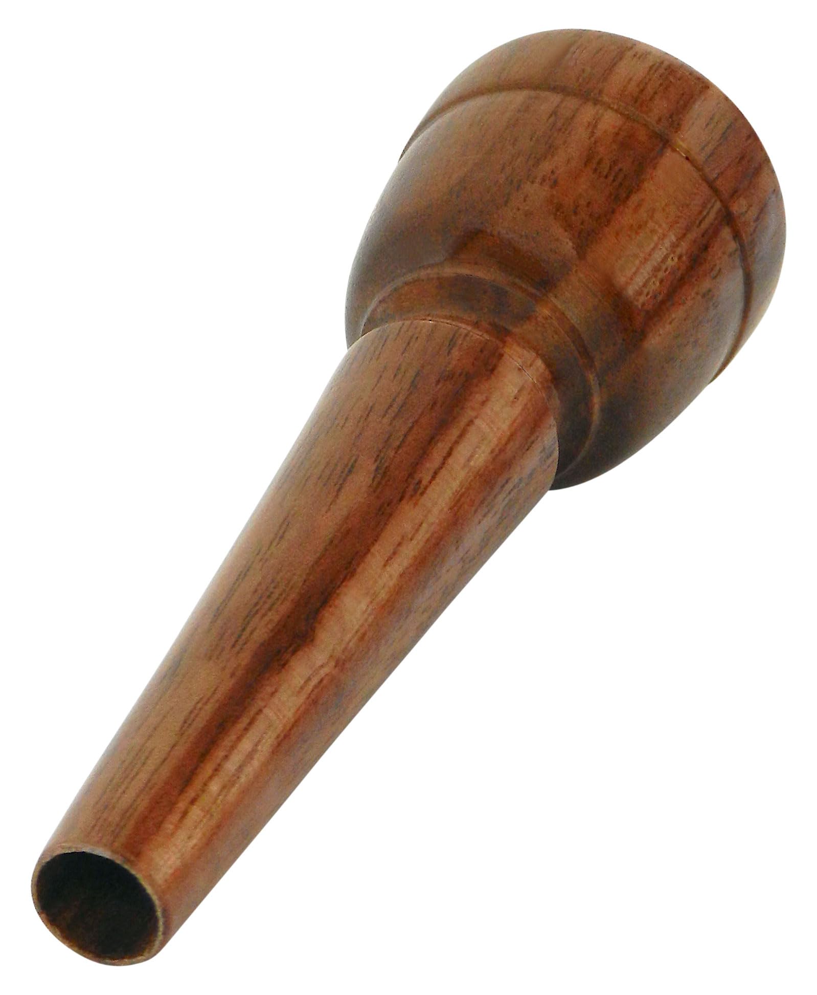 MUN20 Mundstück für Alphorn 20 mm (aus Nussholz, Kesselweite: 20 mm, Kesseltiefe: 25 mm, Durchgangsbohrung: 5,5 mm)