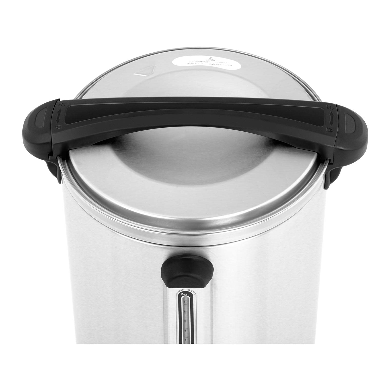 Royal Catering Distributeur D'Eau Chaude Avec Robinet En Acier Inoxydable Fontaine Bouilloire RC-WBDW23 (23,5 l, 2 500 W, 30-110 °C, Fonction De Maintien Au Chaud, Inox/Plastique)