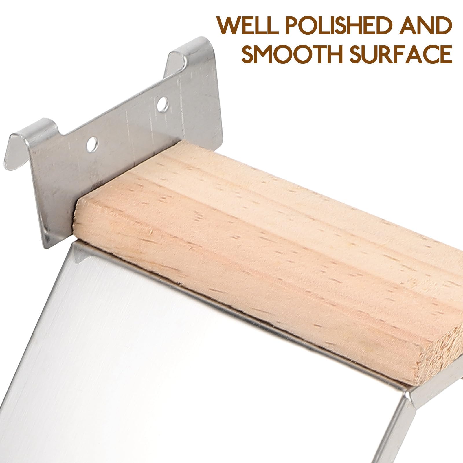 Luxshiny Supporto Posatoio per Uccelli 2 Pezzi in Ferro e Legno Resistente per Gabbia Pappagalli e Piccioni Accessorio per Gabbia Pet Supplies Duraturo