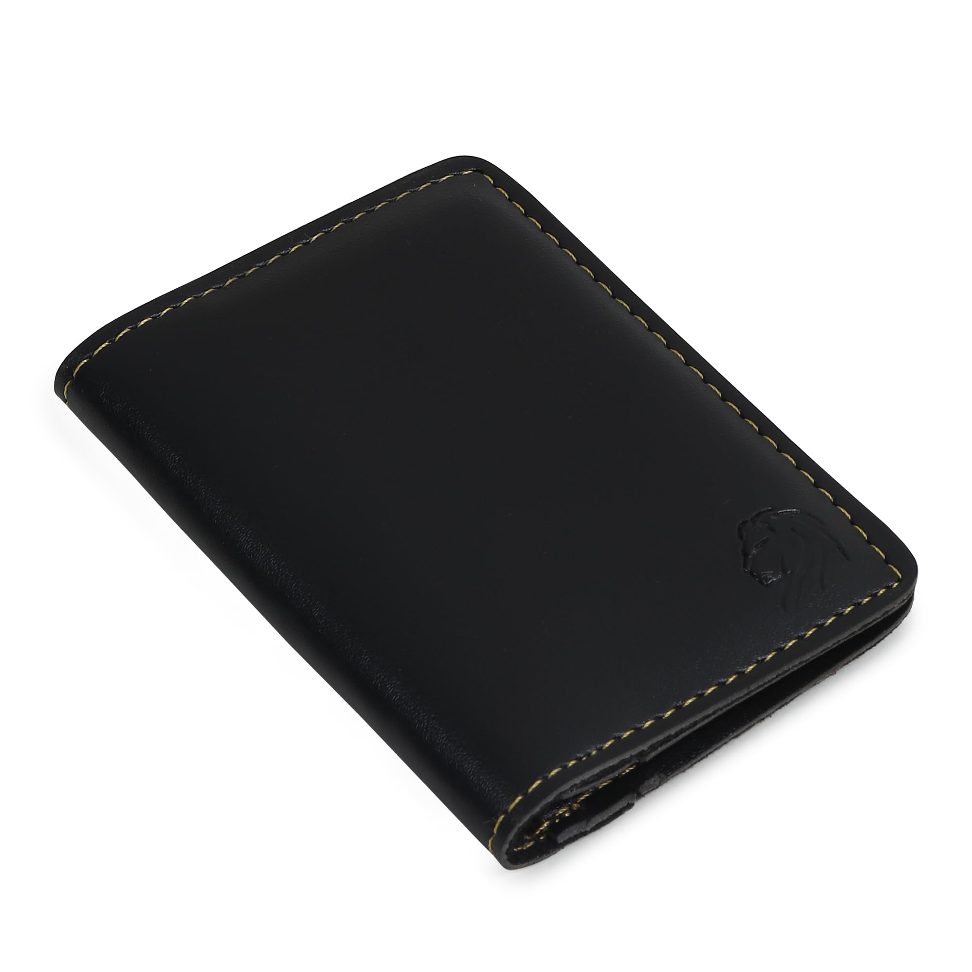 VEMILIO Vegan Leather Card Holder Wallet for Men & Women | Slim Bi-Fold Design | RFID Protected | Button Closure | 3-4 Card Slots | Durable & Travel-Friendly (Green-image-35