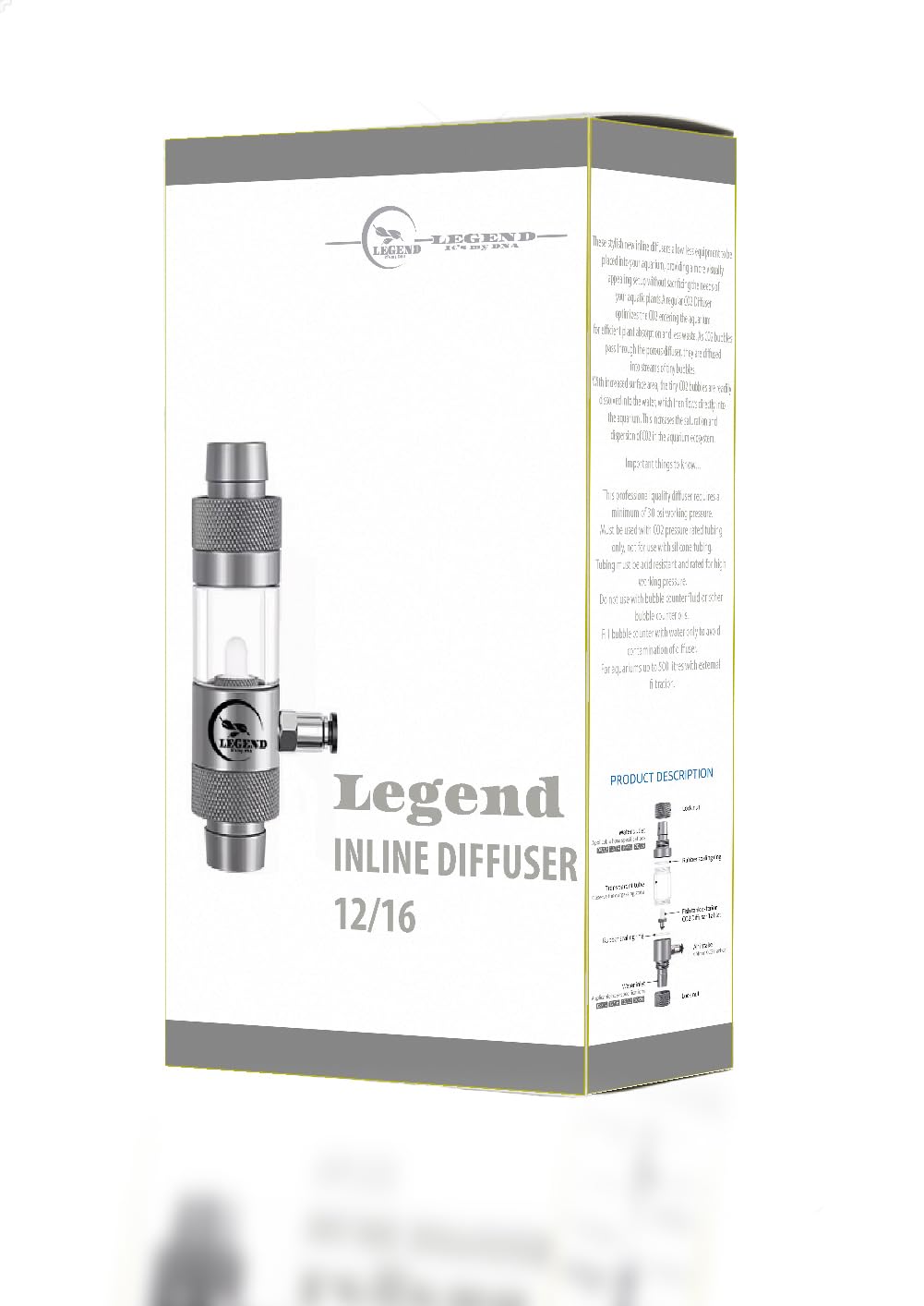 Legend Inline Diffuseur de CO2 12/16