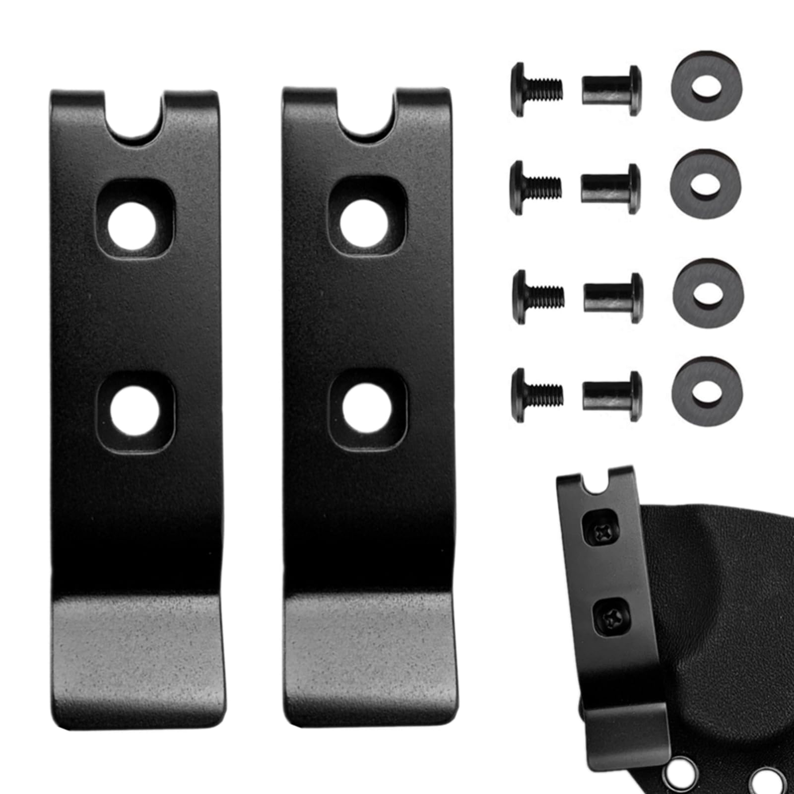 FJYXCHENXM Knife Belt Clip, 2 Set, Black