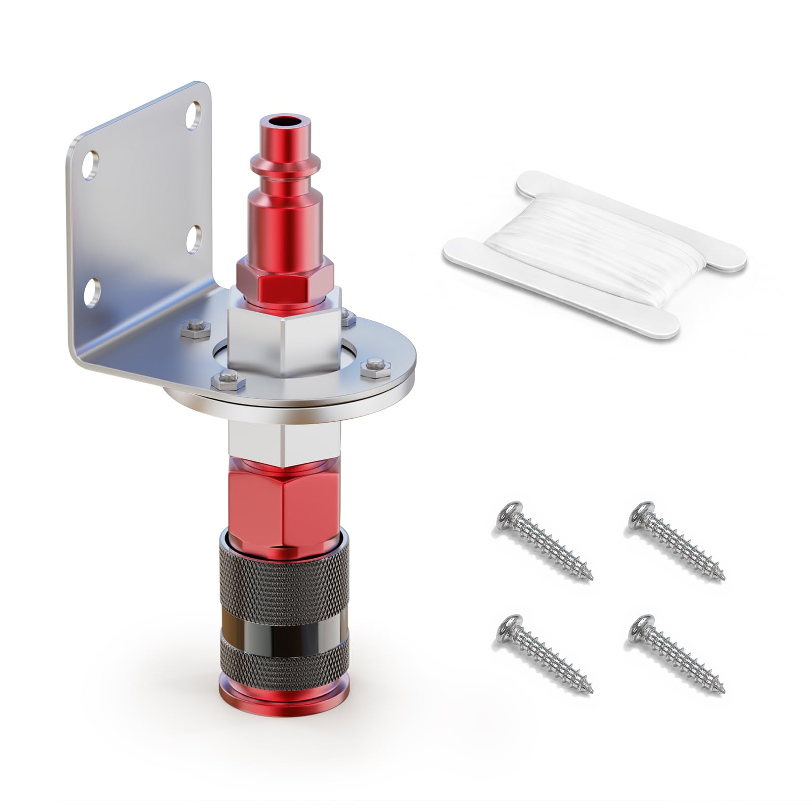 1/4 "NPT Air Coupler con staffa di montaggio, alluminio