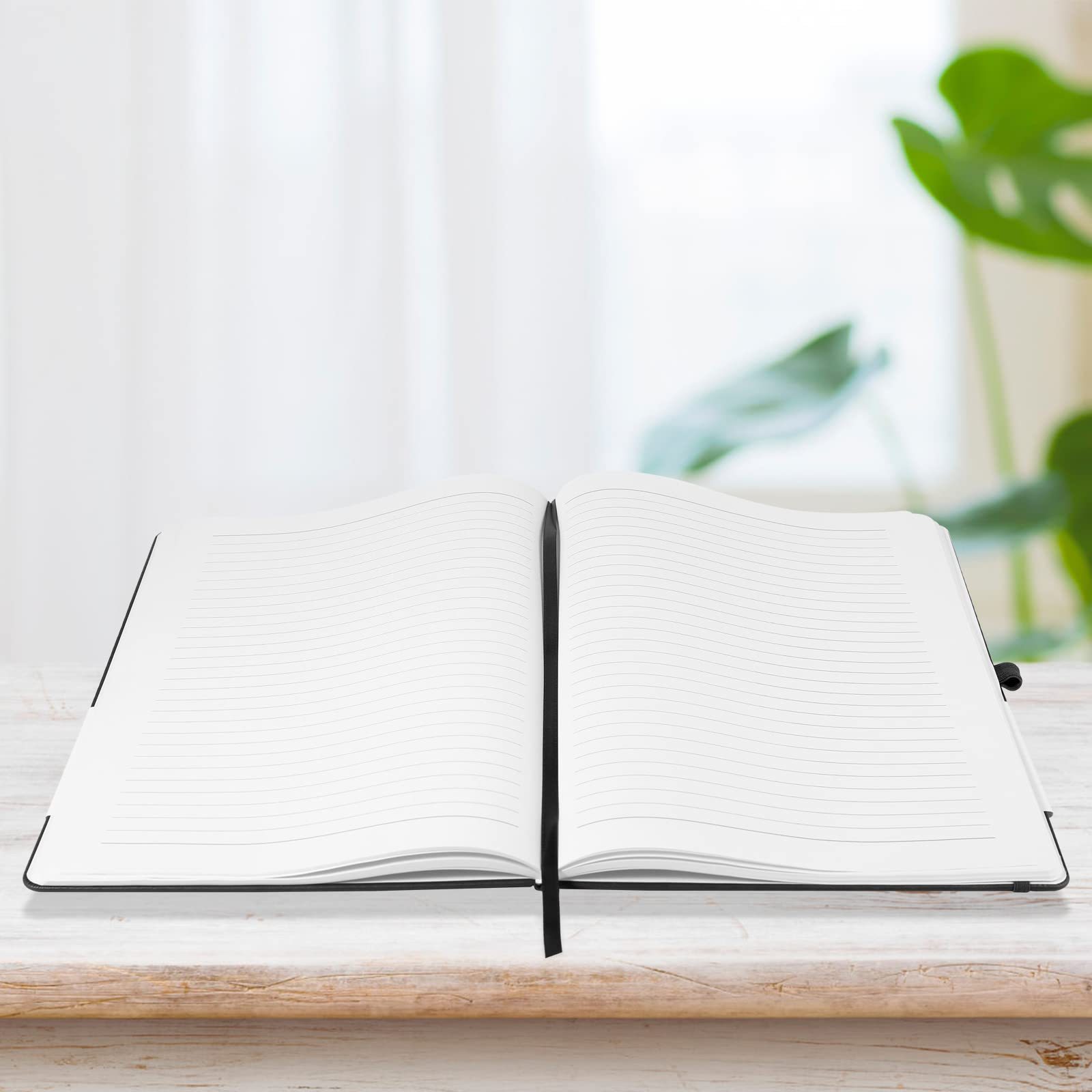 HIJYOO A4 Notebook, Notebook A4 Journal Notebook Hardcover Notepad with Bookmark Composition Notebooks, Pen Loop - Image 4