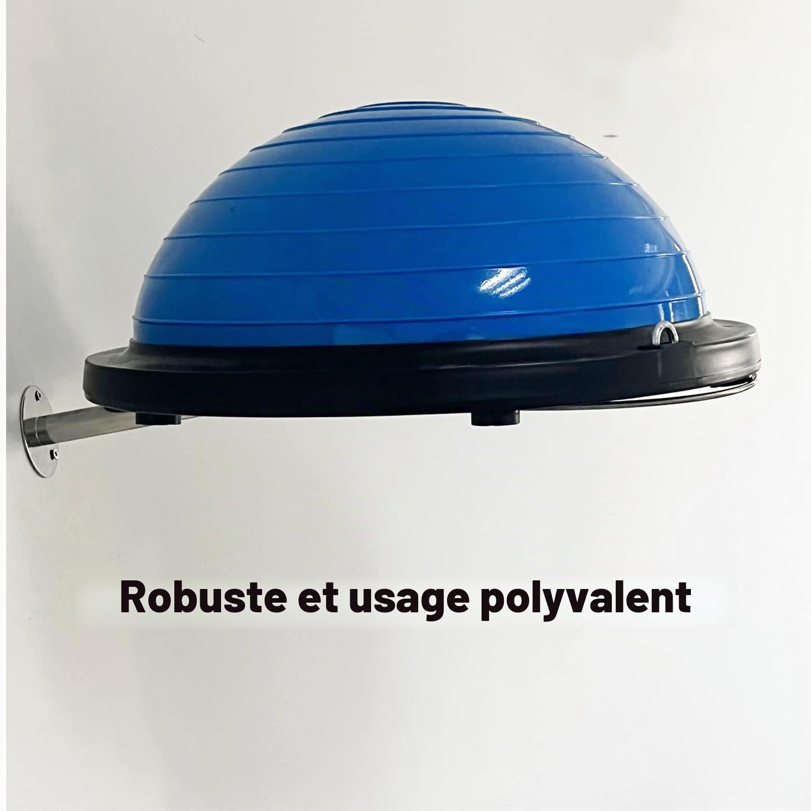 Support mural en acier inoxydable pour ballon de gymnastique - Étagère de rangement robuste pour ballon de yoga - Support d'affichage pour ballon de stabilité, exercice, yoga, ballons de stabilité, 32