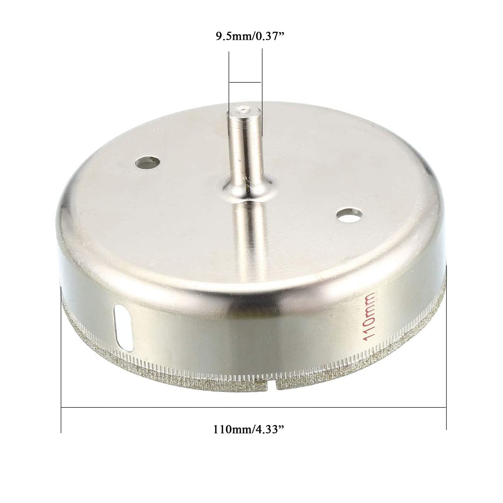 TOP-VIGOR 110mm Diamond Drill Bit Hole Saw, 1 Count, Drill Bit, Drill Bits, Glass, Tile, Porcelain, Rock - Image 2