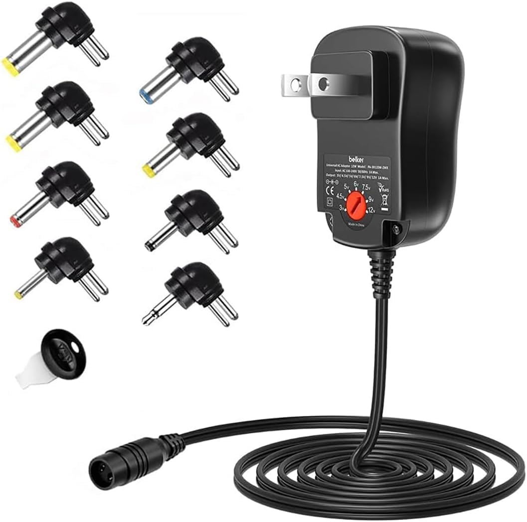 Aisilk multi-voltage AC adapter with selectable voltage | Mubboo