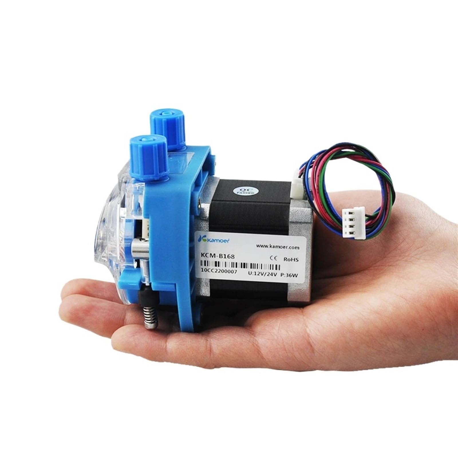 1 x pompa perystaltyczna mikro 12 V, cicha pompa samozasysająca, mała wysokociśnieniowa pompa obiegowa, automatyczna pompa niskociśnieniowa (B16-24V-3 rolki)