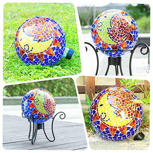 Vcuteka Gazing Balls - Glass Garden Globe Mosaic Gazing Ball Sphere For Garden Lawn Outdoor Ornament Yard Decorative 10-Inch #TOP3
