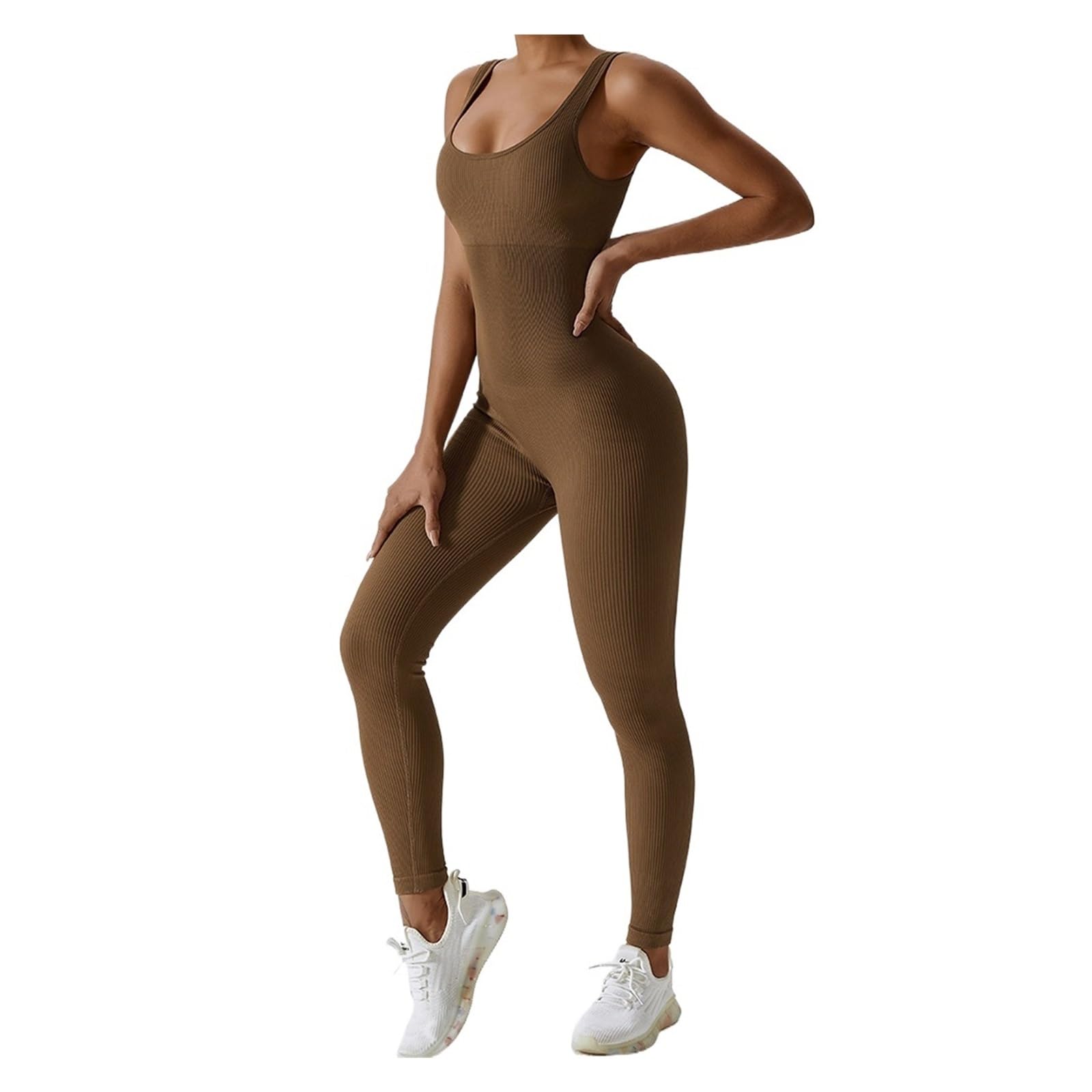 Mono de yoga sin espalda Conjunto De Yoga For Mujer, Chándal Una Pieza, Mono Manga Larga For Entrenamiento, Ropa Deportiva For Gimnasio, For Para Entrenamiento