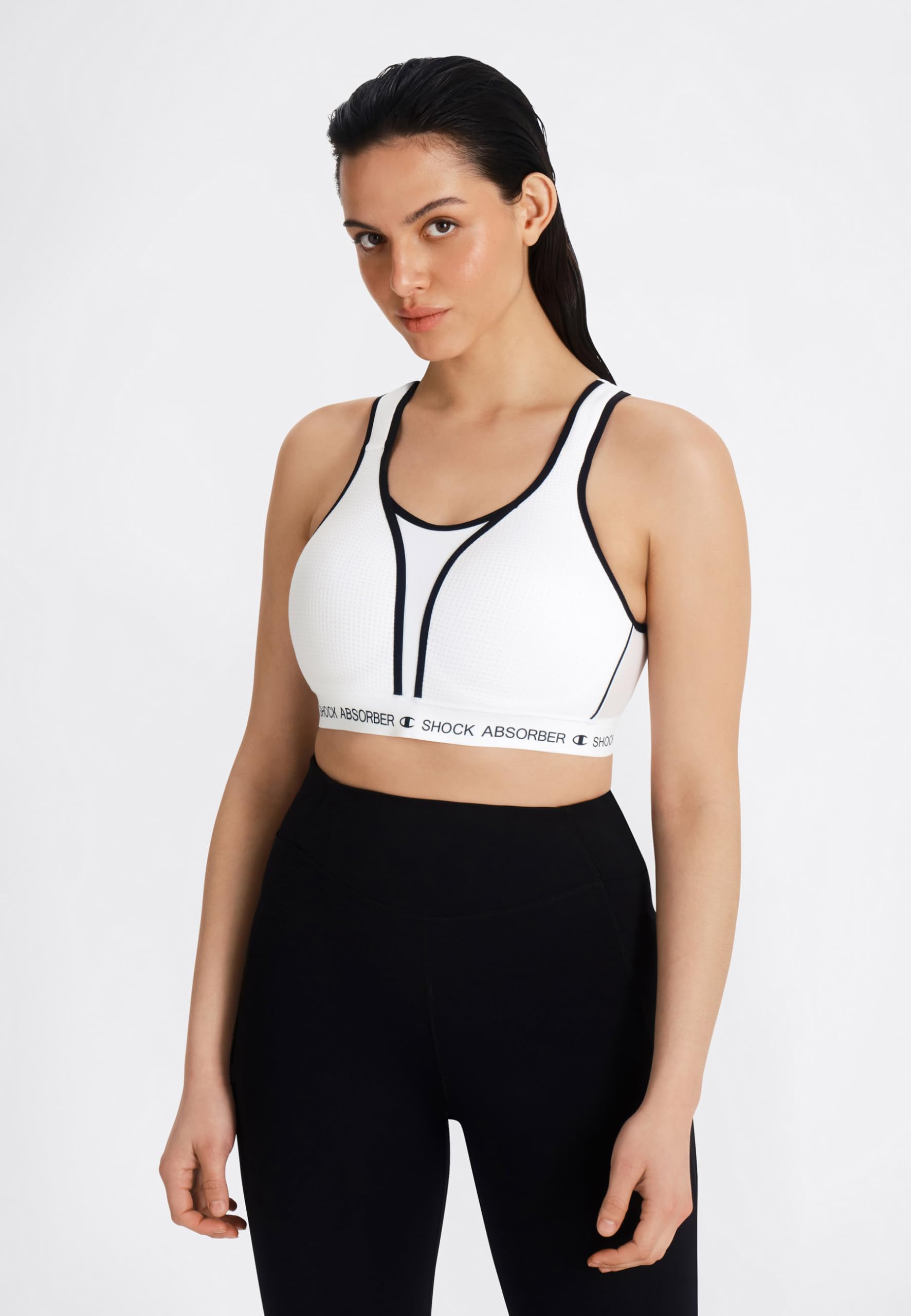 Champion Shock Absorber Ultimate Run - Reggiseno Imbottito da Donna, Colore: Bianco