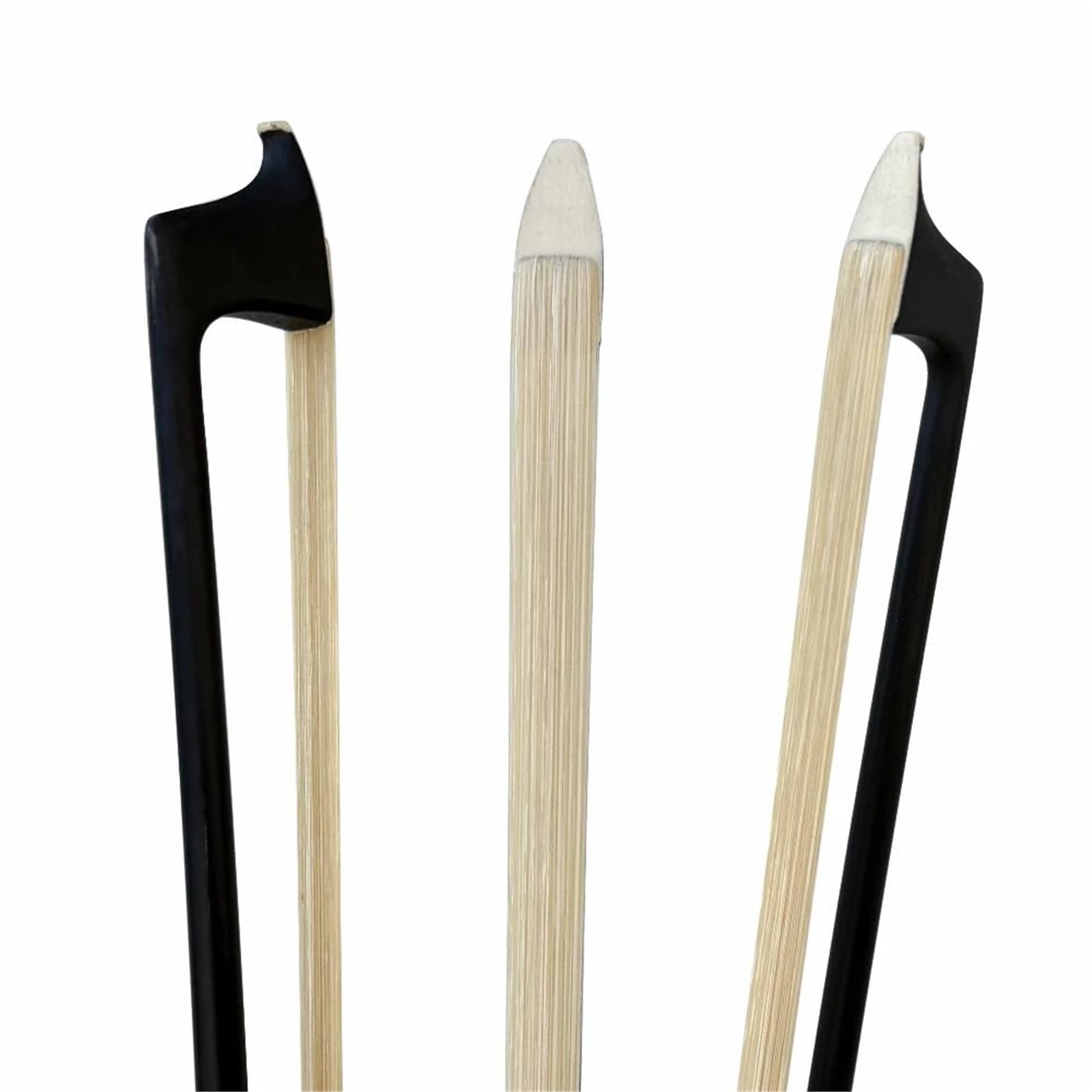 Arcos De Violín Para Principiantes Arco De Violín Fibra Carbono Negro Alta Resistencia Con Textura Ébano(1-2 size)