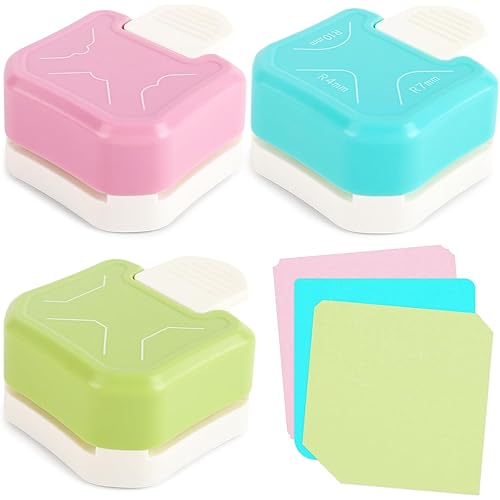 LOVEINUSA 3PCS Corner Rounder Punches, 3 in 1 Corner Cutter Corner Punches for Paper Crafts DIY Projects Scrapbooking Photocards Business Card Making