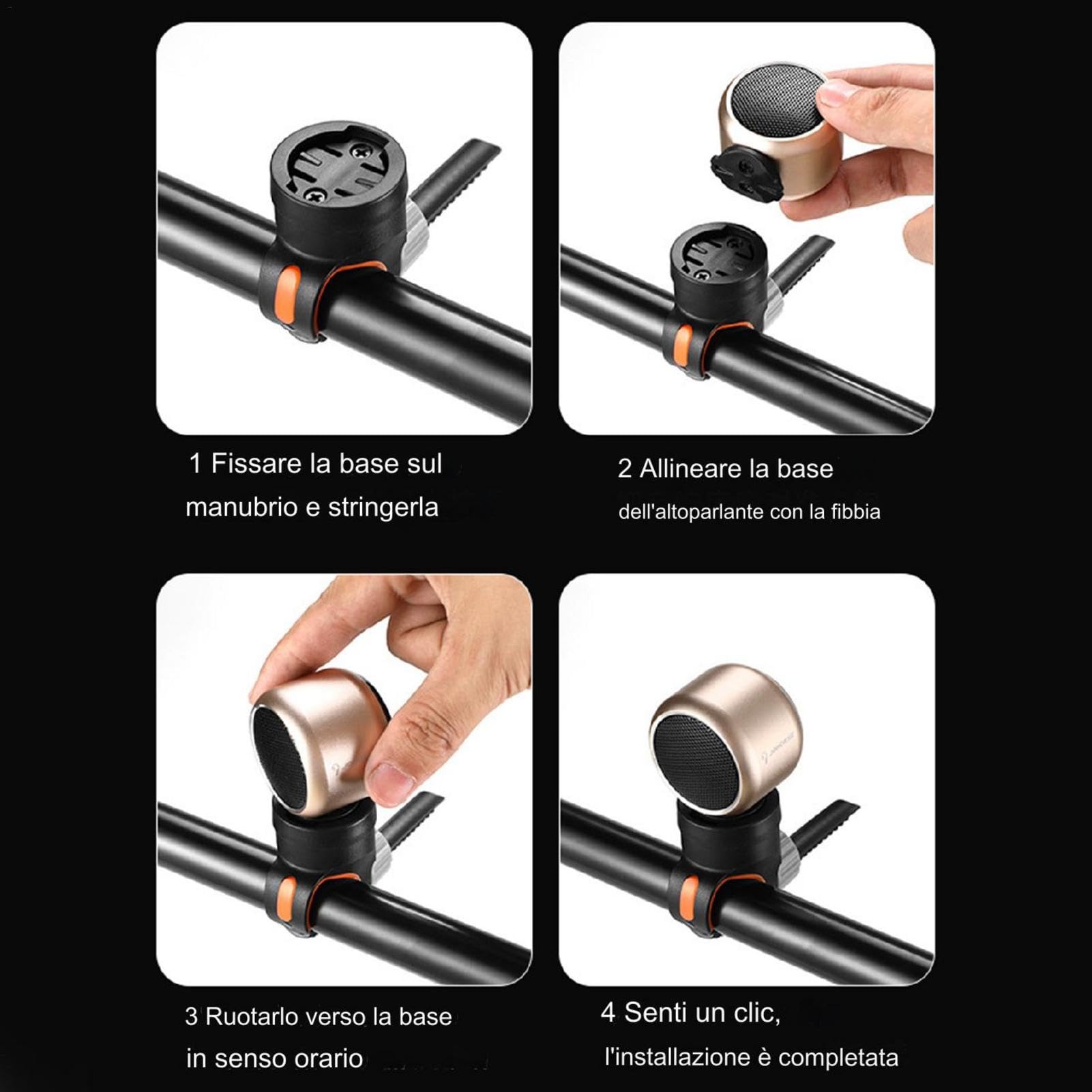 Altoparlanti wireless per moto, altoparlante musicale portatile per ciclismo, altoparlante stereo da ciclismo | Altoparlante stereo da ciclismo impermeabile, altoparlante da bici da esterno con