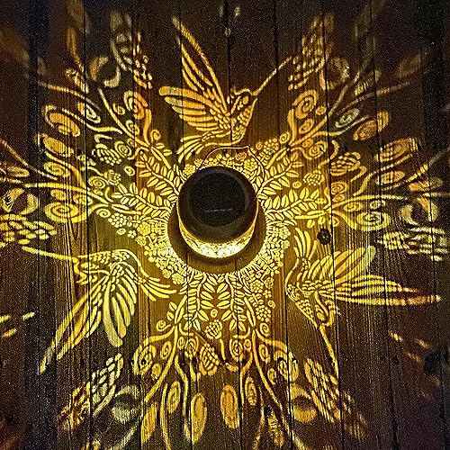 image for TIGGSY Hummingbird Solar Lanterns Outdoor Waterproof Hanging Solar Lig