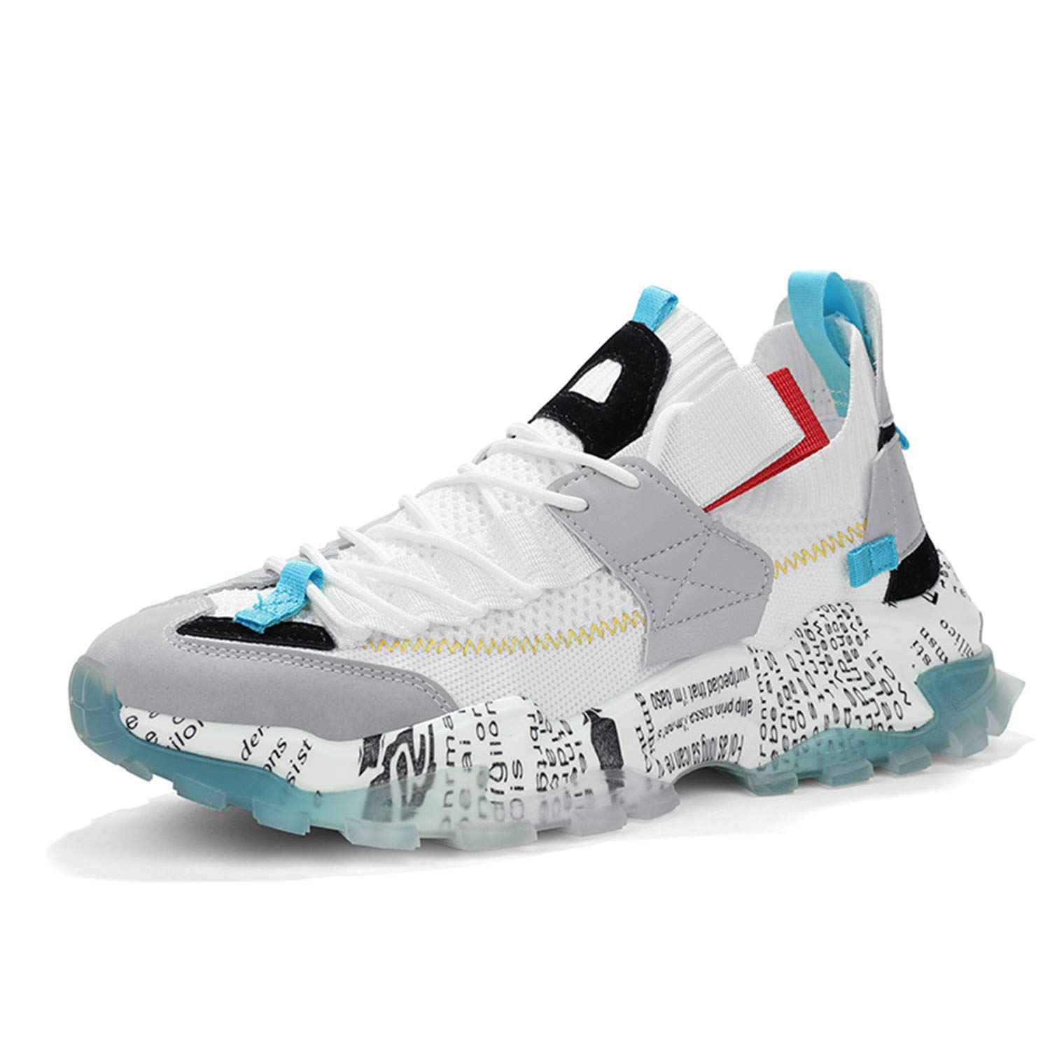Sponsored Ad - Scurtain Unisex Men’s Women’s Fashion Sneakers Breathable Knitted Mesh Road Running Shoes Tennis Shoes Walk...