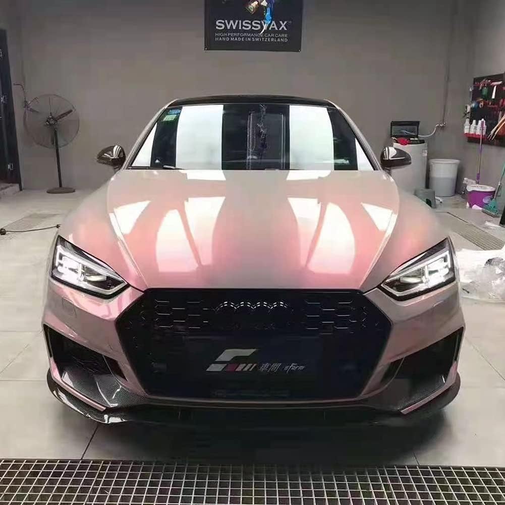 XhuangTech Chameleon Vinyl Wrap Grey to Red Adhesive Car Body Film Sticker Decal Sheet Roll Air Bubble Release DIY (Grey to Red, 60" x 11.8" (1.52M x 0.3M)