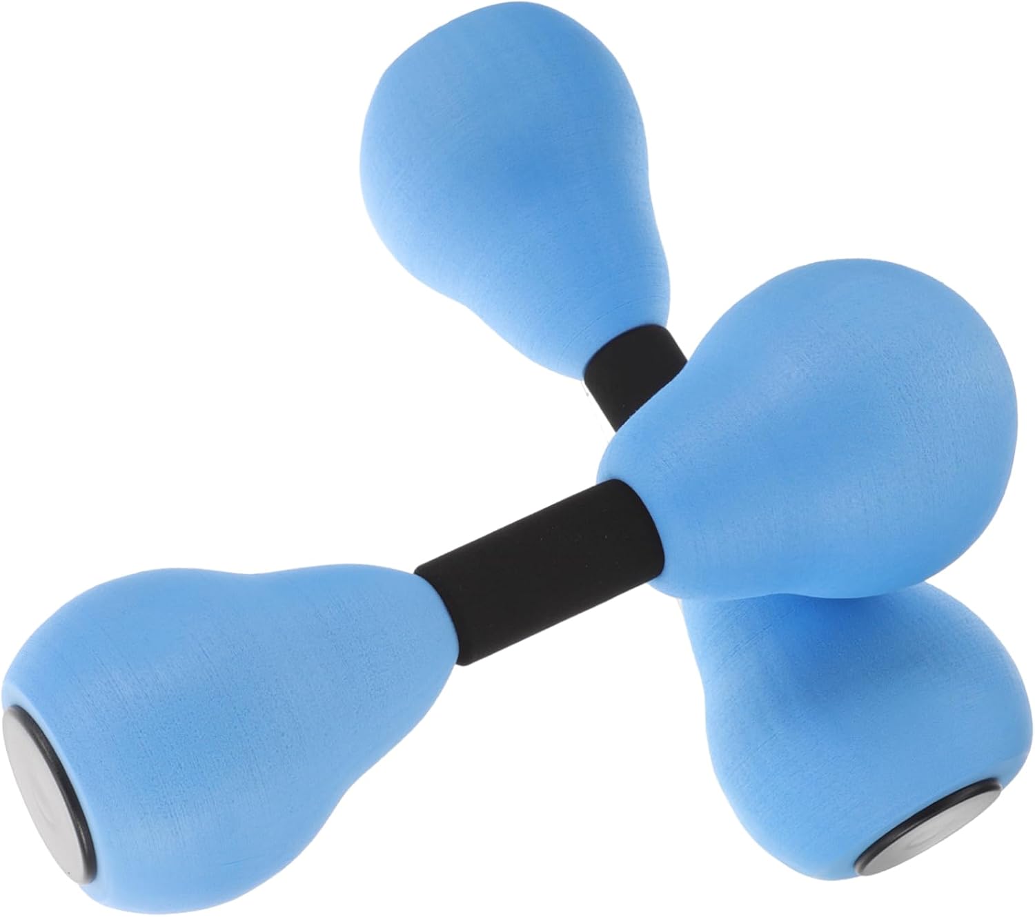 1Pair Interactive Water Dumbbells Portable Eva Aquatic Weights for Pool Fitness for Water Aerobics Rehabilitation and Upper Body Strength Training