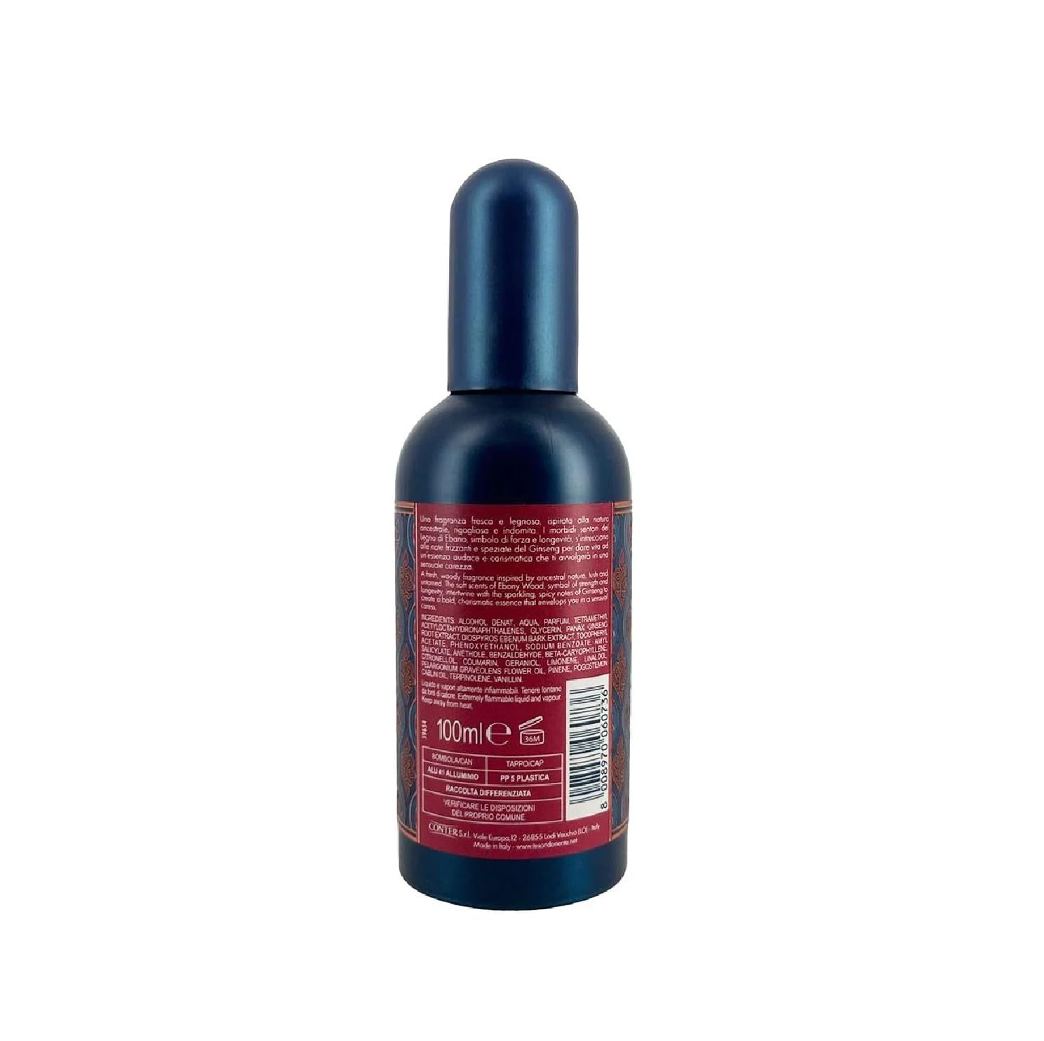 Tesori D'oriente Ebano e Ginseng 100ml, frischer und holzig-aromatischer Duft 3x100ml + Italian Gourmet polpa 400gr