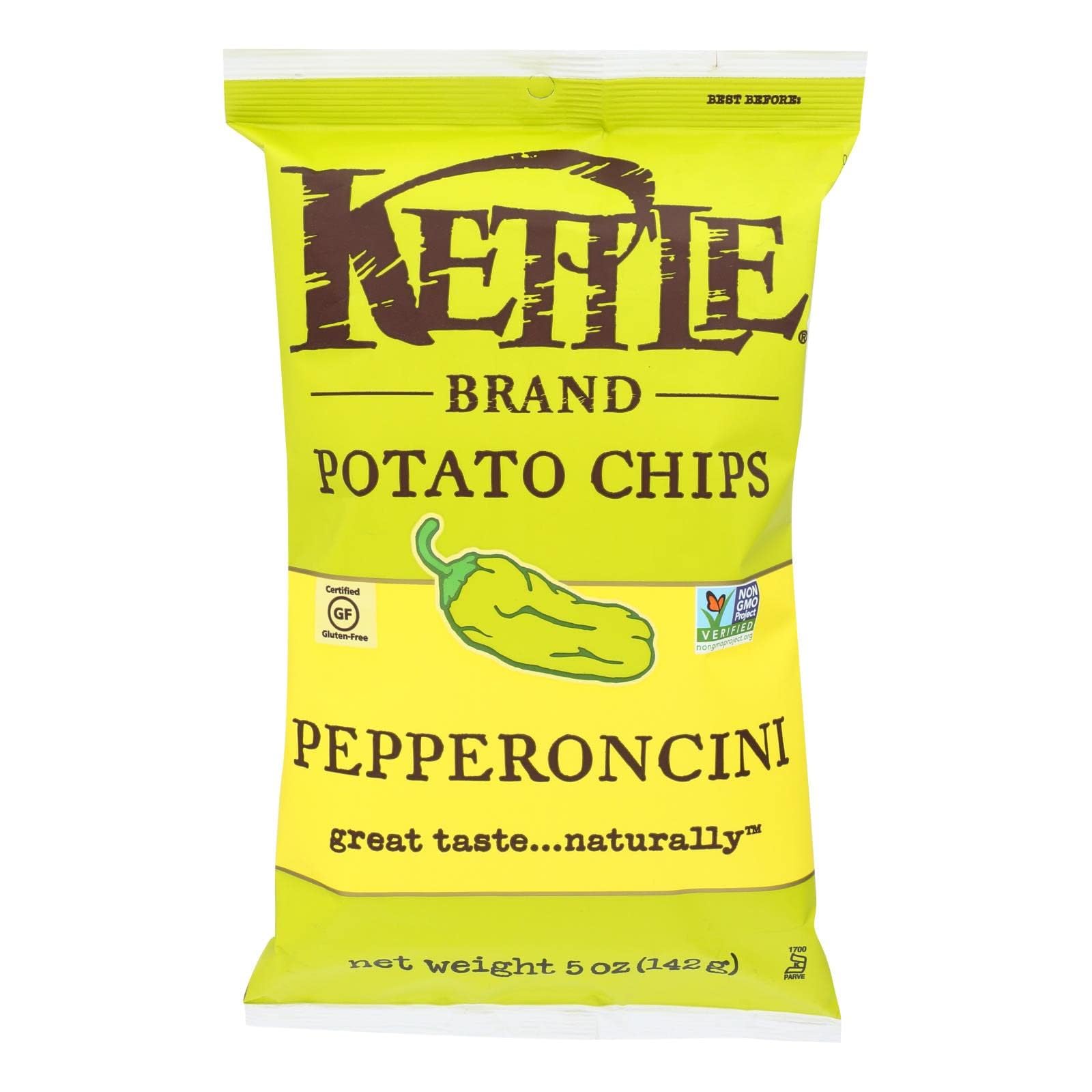 Kettle Foods Kettle Pepperoncini Chip 5 Oz (Pack Of 15)