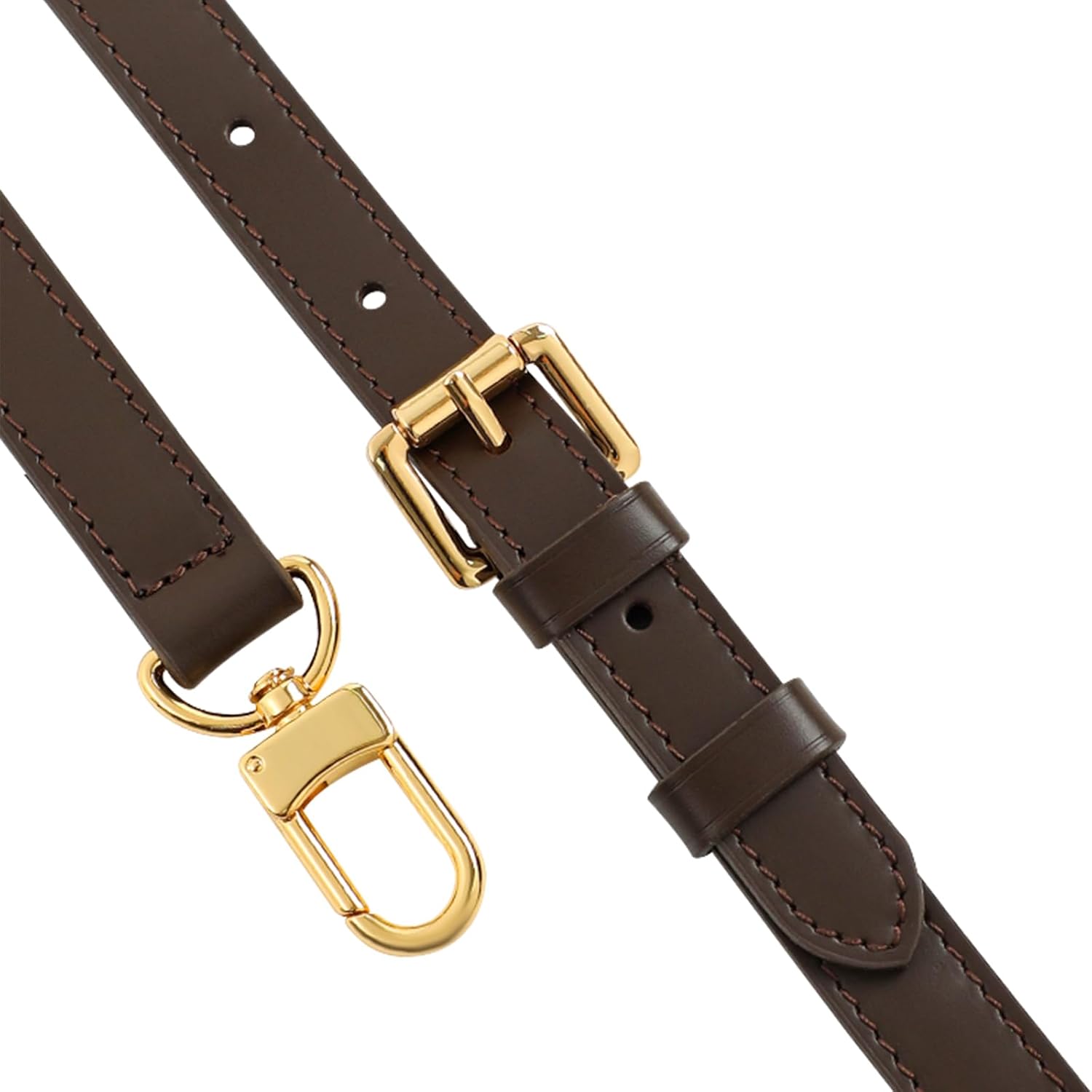 jiesinlov Vachetta Leather Bag Strap Replacement Adjustable,Purse Shoulder Straps Crossbody for Handbag (Coffee-Width:0.70in) - Image 6