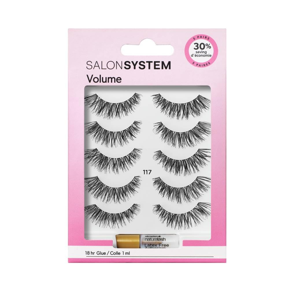 Salon System Naturalash 117 Black (Texture) Multipack (X5)