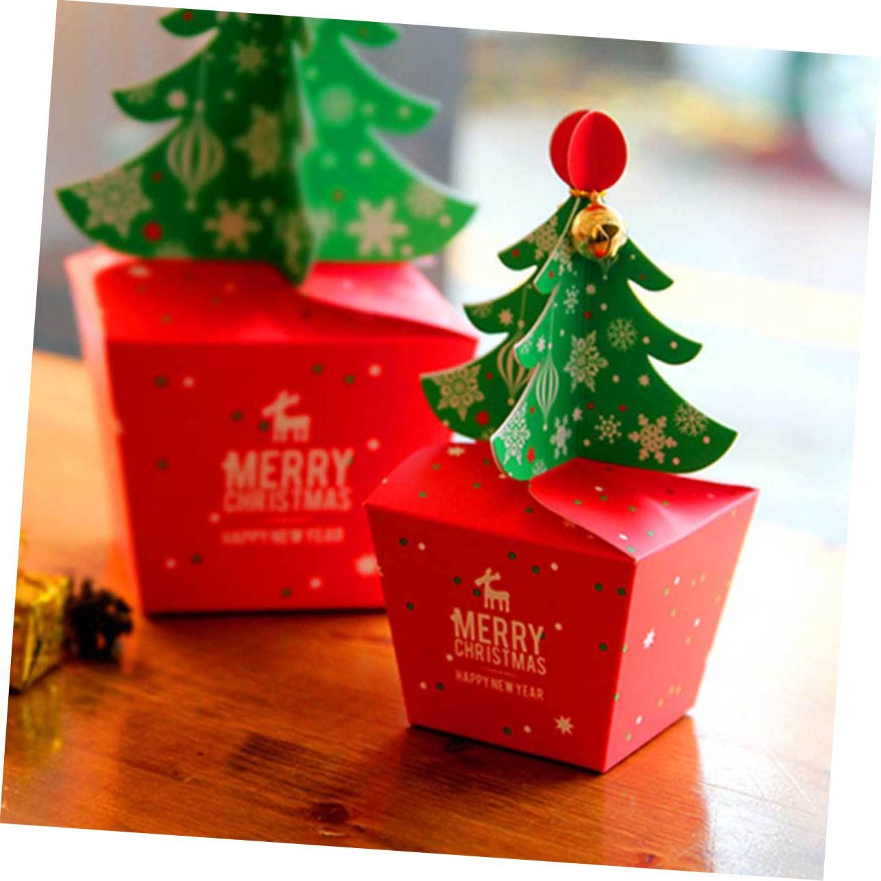 minkissy 30stücke Weihnachtsgeschenkschachteln Für Süßigkeiten Im Kleinen Format Attraktive Verpackung Mit Weihnachtsbaum- Für Festliche Anlässe Aufbewahrung Von Leckereien