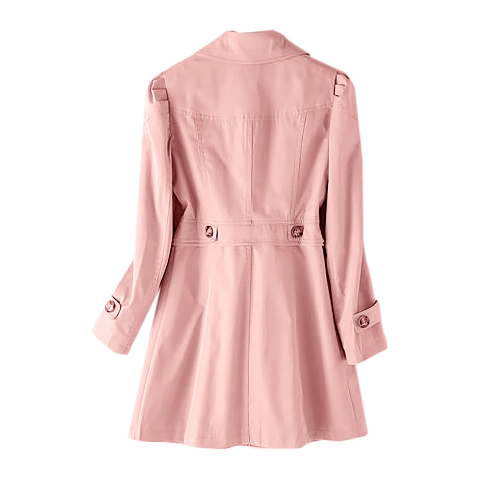 Generisch Trench da donna, slim fit, versione coreana, doppio bottone, piccolo e di media lunghezza
