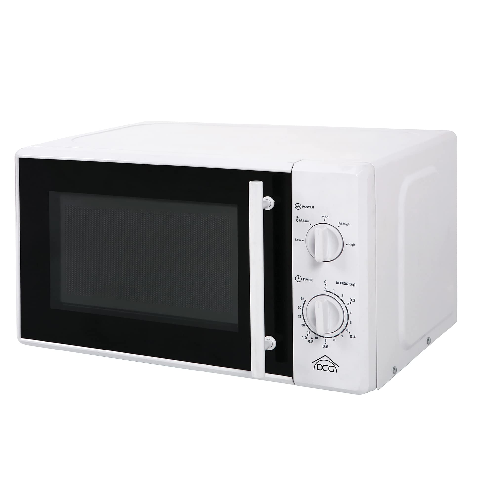 DCG Eltronic MWG820 - Microondas (Microondas con grill, 20 L, 700 W, Giratorio, Blanco, Retirable)