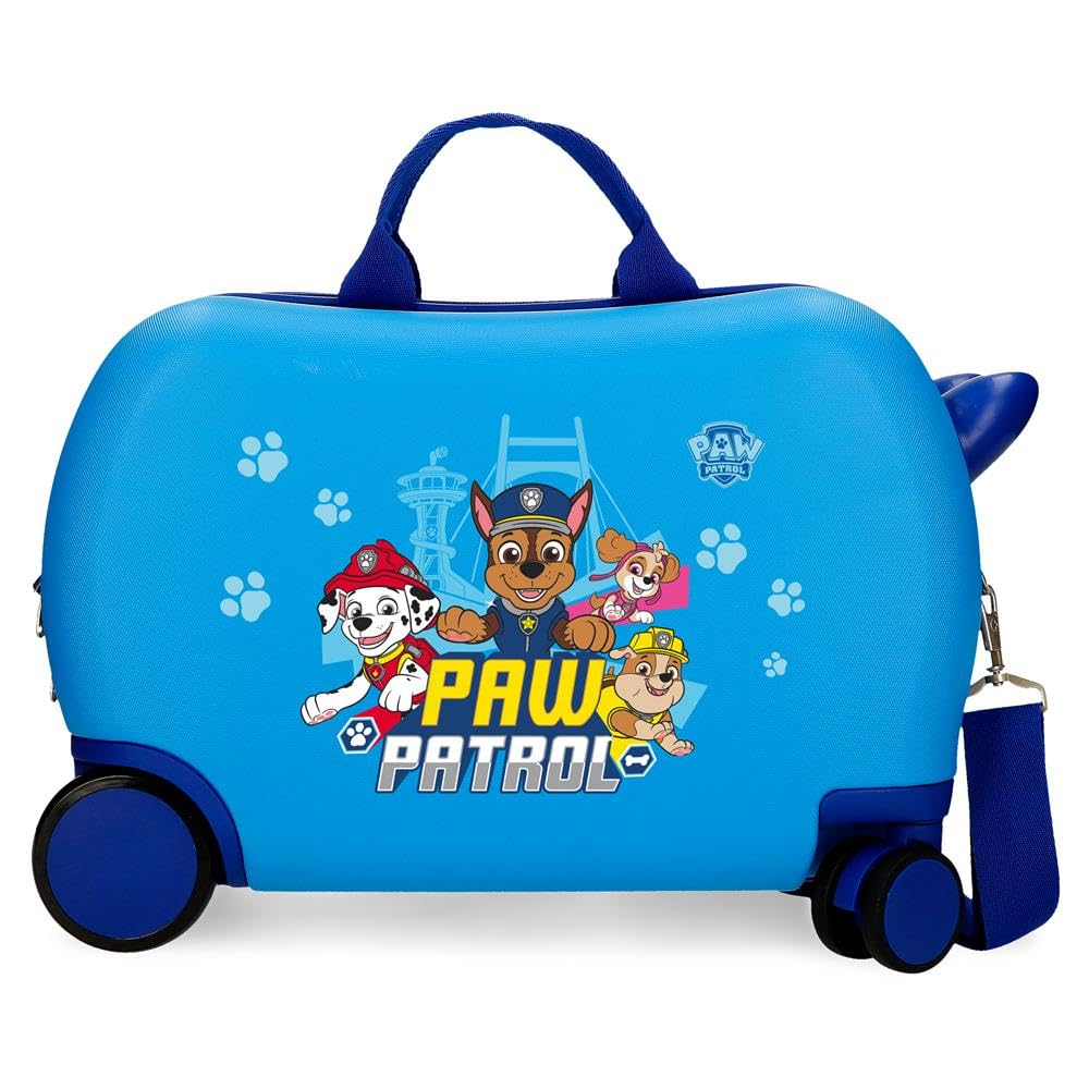 Patrulla Canina Paw Patrol Always Heroic Maleta Infantil Azul 45x31x20 cms Rígida ABS 24,6L 1,8 kgs 4 Ruedas Equipaje Mano
