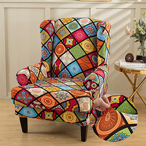 Highdi Funda de Sillón de Orejas Elástica