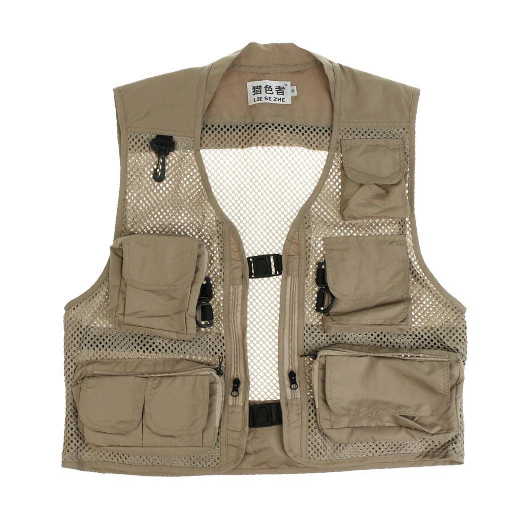 Enakshi® Men's Mesh Vest Multi-Pocket Outdoor Fishing Photography Waistcoat Jacke L|Sporting Goods | Fishing | Clothing, Shoes & Accessories | Vests-image-43