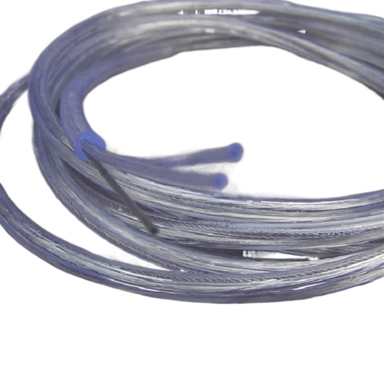 Cable Flexible Pendant Light Electrical Wire, Transparent 2x0.75mm Electric Cable, Power Cord with 1.0mm Supporting Steel Rope for Lighting Lamps Extension Connector(Size:50m)