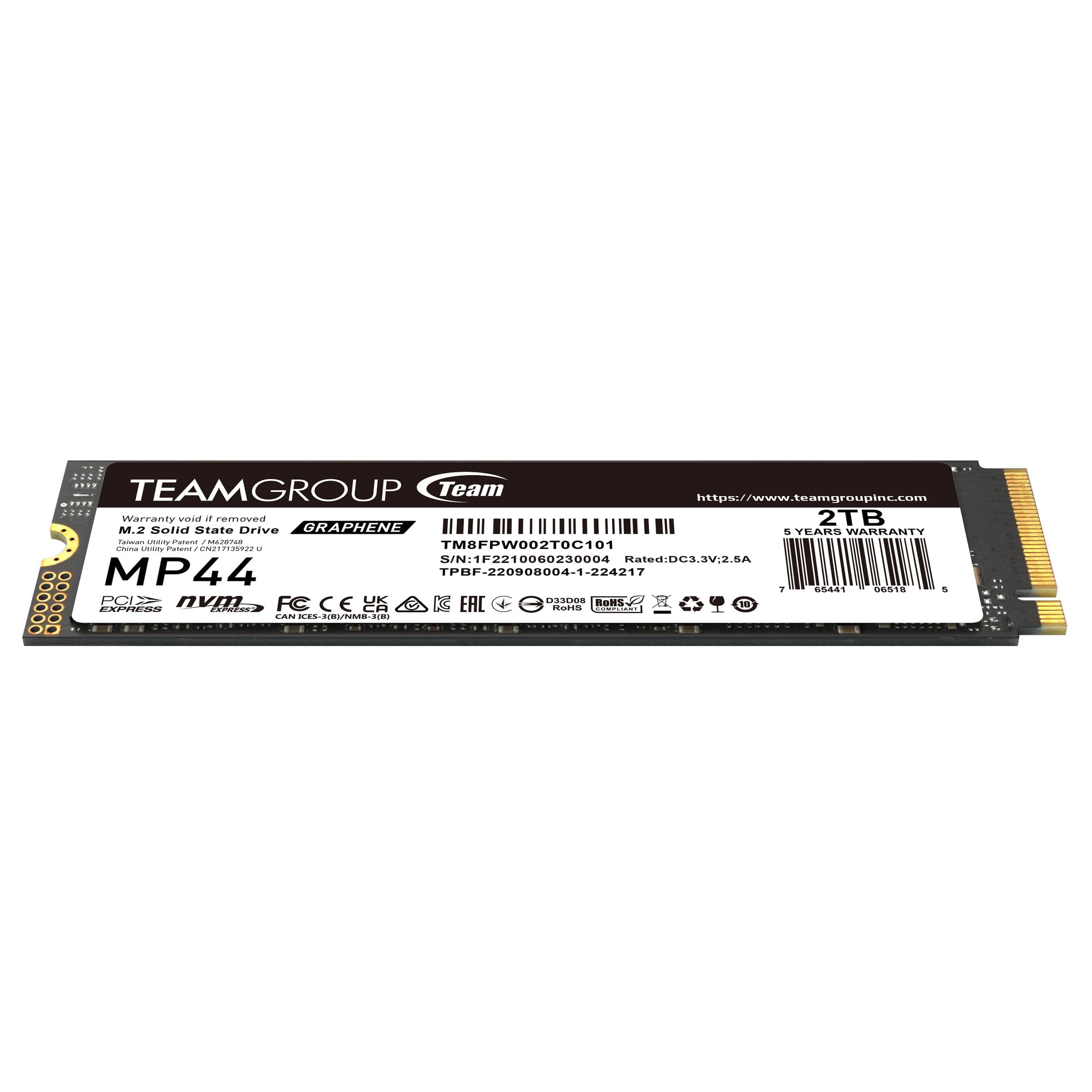 Amazon | TEAMGROUP (旧称 Team) M.2 SSD 2TB 2280 PCIe Gen4x4 TLC