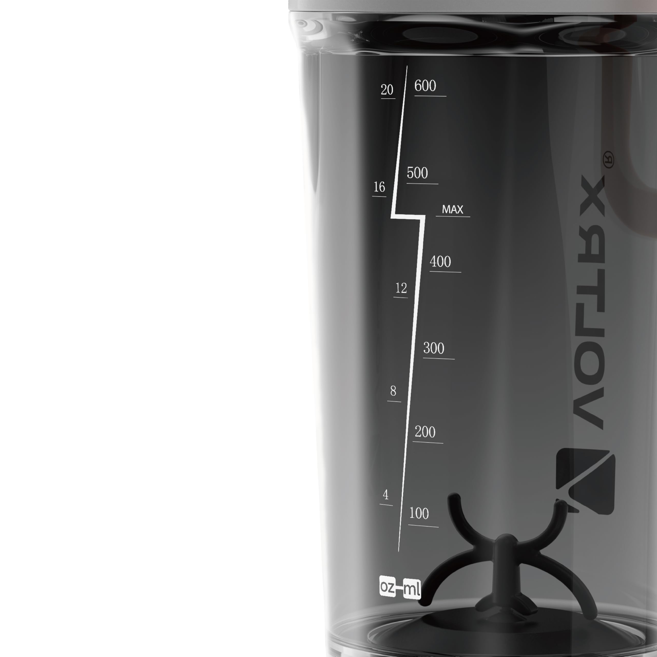 VOLTRX Bottiglia shaker, frullatore elettrico per frullati proteici ricaricabile USB C, tazze shaker per frullati proteici e frullati sostitutivi dei pasti, senza BPA, in Tritan